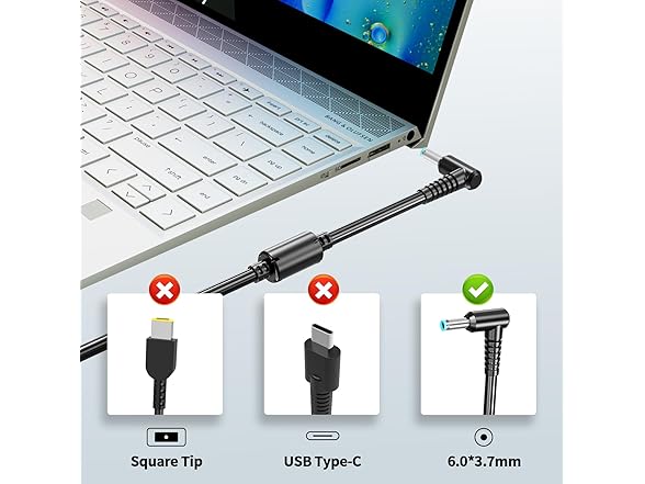 JIAHENGDE 120W AC Charger for HP Envy