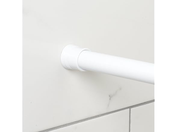 Zenna Home Tension Shower Curtain Rod, White