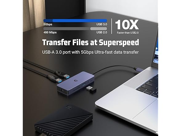 7-in-1 USB-C Hub Docking Station