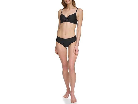 Calvin Klein Women's Swim Top Black (XL)