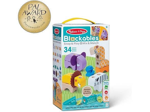 Melissa & Doug Blockables Safari Snap