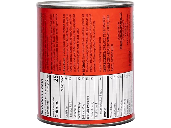 Bianco Dinapoli Organic Fire Roasted