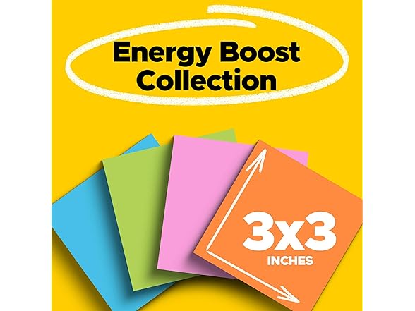Post-it Super Sticky Notes, 24 Sticky No