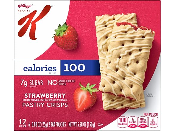 Special K Strawberry Pastry Crisps, 5.28