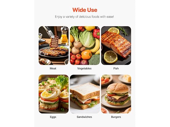 VEVOR Commercial Panini Grill, 1800W