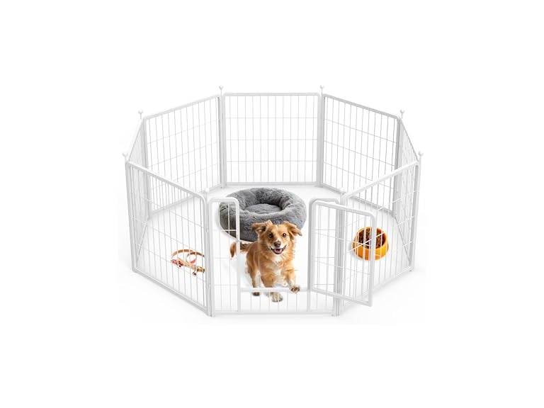 Simple Deluxe Dog Playpen Indoor Outdoor, 24" H, 8 Panels - Gallery 16