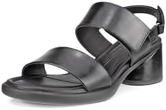 ECCO Women's Sculpted 35 Luxe Strap Heeled Sandal, Black, 8-8.5