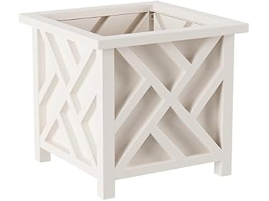 $17.99, Was $26.83, 32% Off! Pure Garden Lattice Design Planter dealfomo