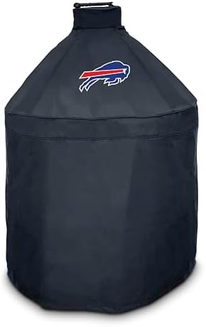 FANMATS 42769 NFL - Buffalo Bills - Black KAMADO Style Grill Cover with Primary Logo - 27" x 27" x 40"