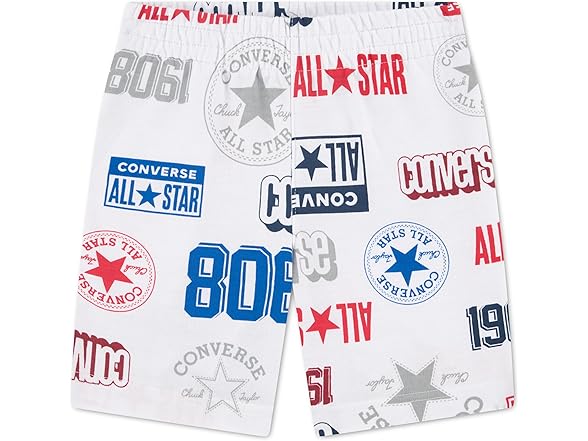 Converse Boys Logo AOP French Terry Shorts