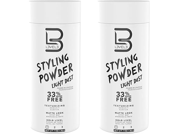 Level 3 Styling Powder, Light Hold, 1 oz, 2 Pack