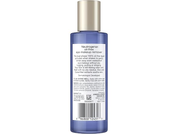 Neutrogena Gentle Oil Free Eye Makeup Remover and