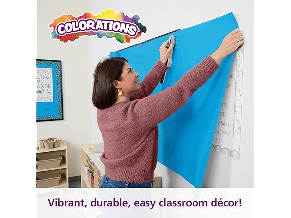 Colorations Bright Blue Paper Roll 36" x 1000'