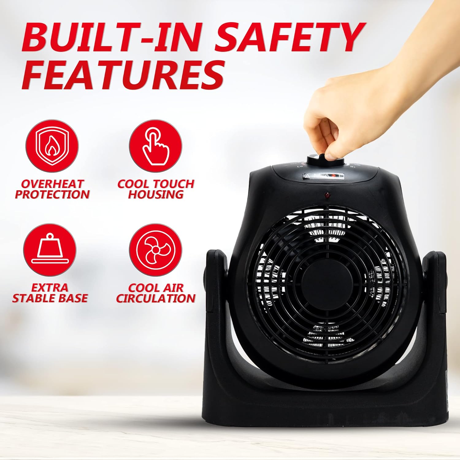 Amaze-Heater 750/1500W All Season Heater Fan - Gallery 12