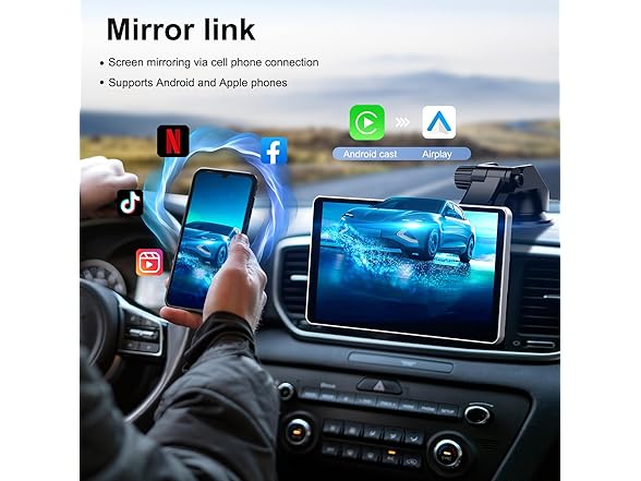 7" Portable Apple Carplay Screen