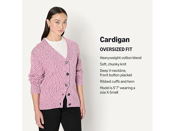 AE Womens Oversized Fit Cardigan