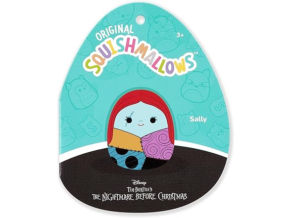 Squishmallows 3.5in Jack Skellington and Sally Clip 2Pk