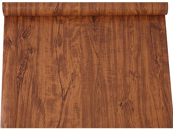 UPREDO Brown Oak Wood Grain Wallpaper