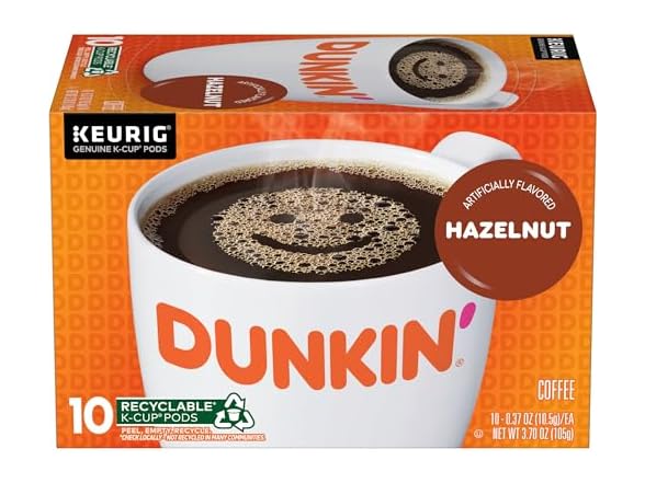 Dunkin' Hazelnut K-Cups, 10ct