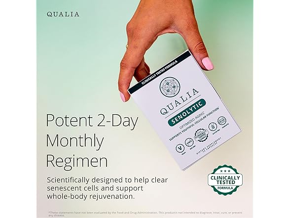 QUALIA LIFE SCIENCES Senolytic Supplement 30ct