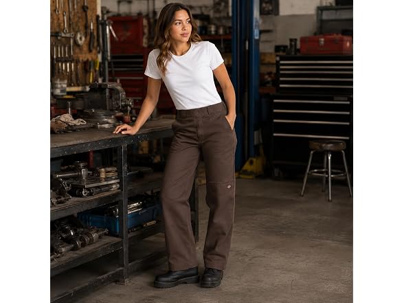 Dickies Women (32 Long) Loose Double Knee Pant