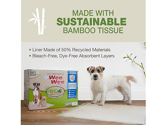 Four Paws Wee-Wee Superior Performance Bamboo Pee Pads