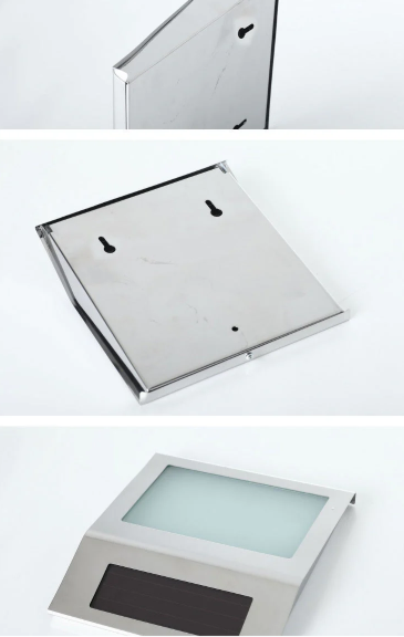 Solar LED Address Sign, Stainless Steel - Gallery 21