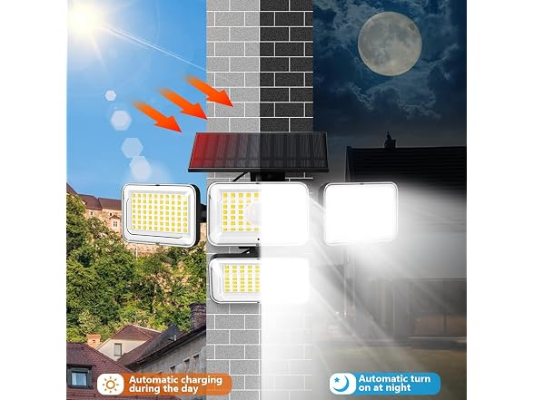 YSEAGA 4 Pack Solar Outdoor Lights - Gallery 5