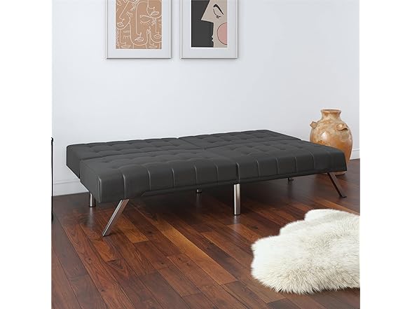 DHP Emily 71" Faux Leather Futon