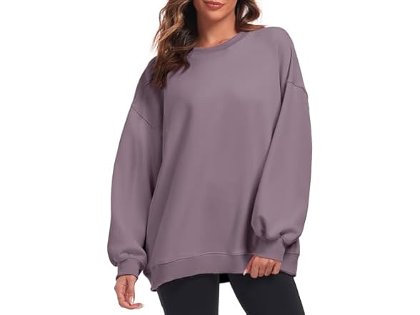 Fkeep Women Oversized Sweatshirt Women Crew Tops