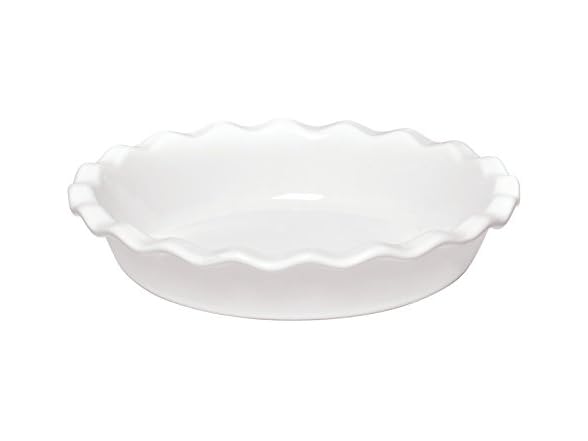 Emile Henry Made In France 9 Inch Pie Dish, White