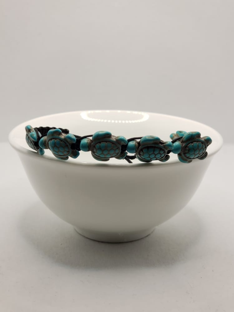 Adjustable Turquoise Turtle Bracelet - Gallery 6