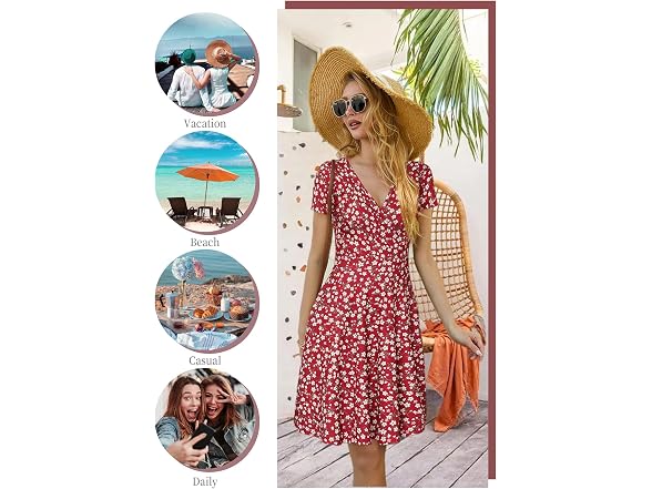 Msbasic Women (M) Flare Dress Empire Waist Dress
