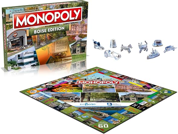 Monopoly Board Game Boise Edition