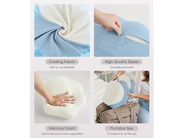 DONAMA Memory Foam Pregnancy Pillow