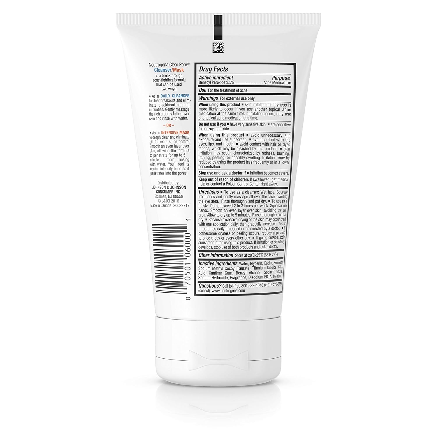 Neutrogena Clear Pore Cleanser Mask, 4.2 oz - Gallery 4