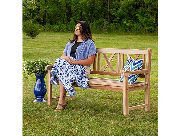 Sunnydaze 2-Person Outdoor Bench