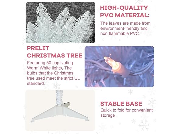 KISIQI 4FT Artificial Christmas Tree