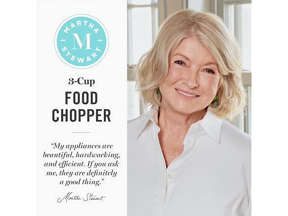 Martha Stewart 3 Cup Electric Vegetable Chopper Sage