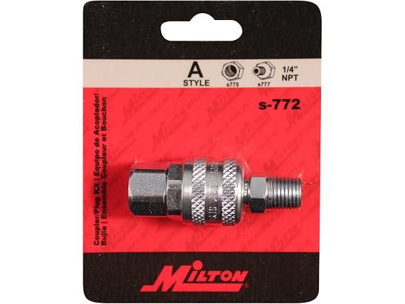 Milton S-772 1/4" NPT A Style Coupler