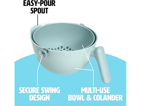 Tasty 2-in-1 Swing Bowl Colander