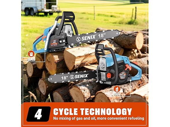 4-Cycle 18" Gas Chainsaw