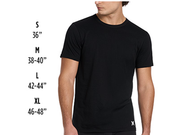 Hurley Men's 4-Pack SS Crew Neck Tee