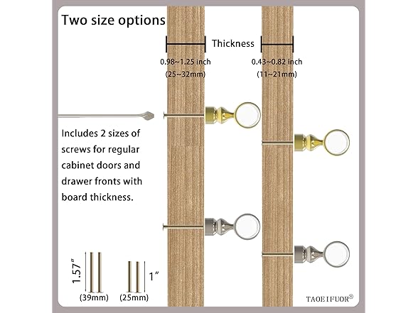 TAOEIFUOR Kitchen Cabinet Door Handles  