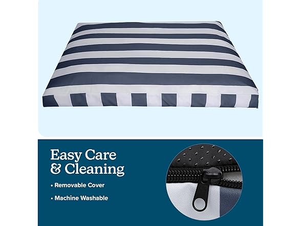 Dog Bed - Indoor/Outdoor with Removable Washable Cover