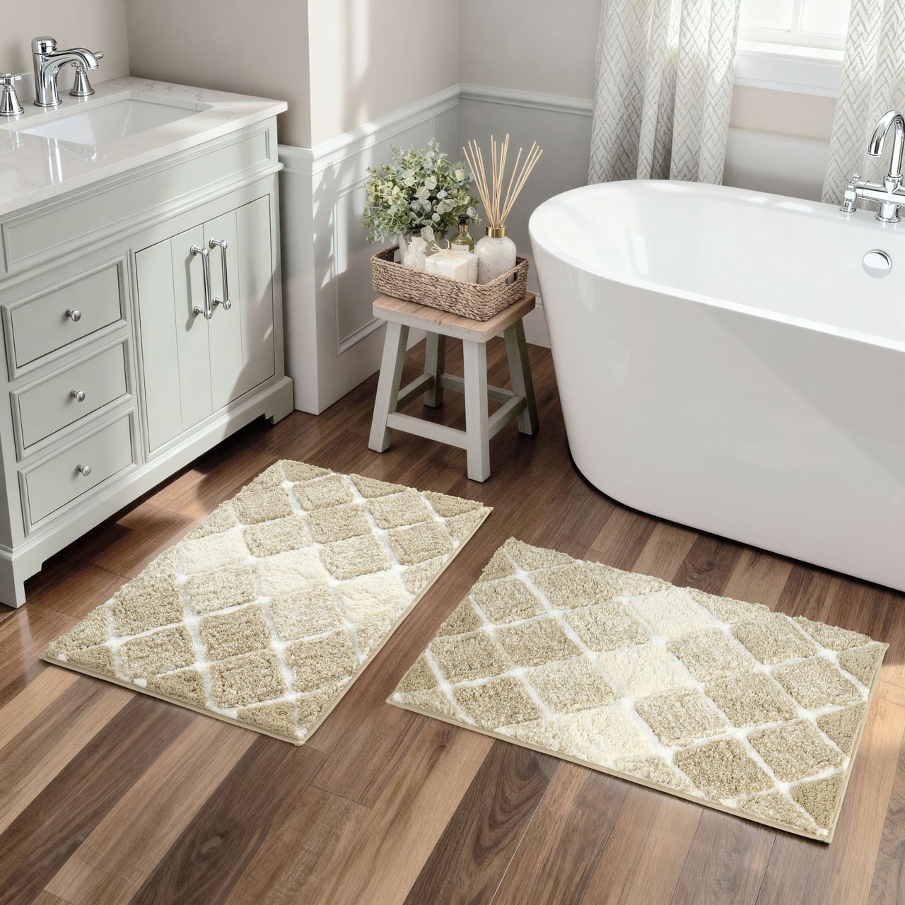 Kona Collection 24” x 36” Microfiber Bath Mats - Gallery 24