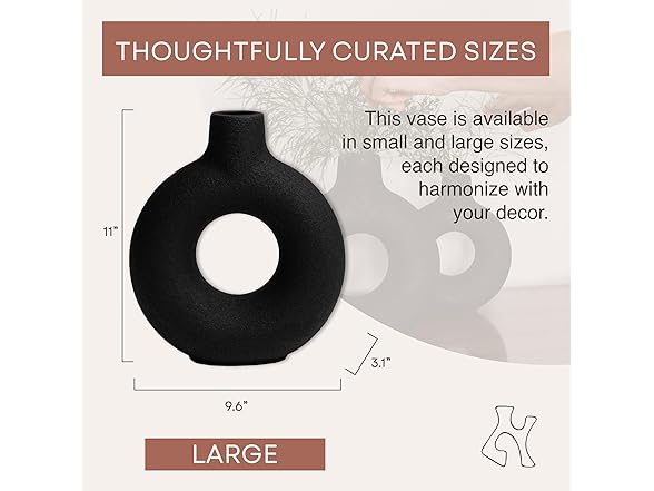 Villa Moda Oona Decorative Modern Ring Vase