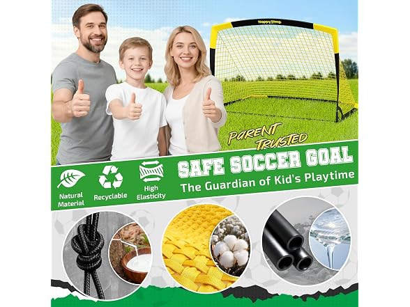 Happy Jump 7x5 Portable Soccer Goal Net
