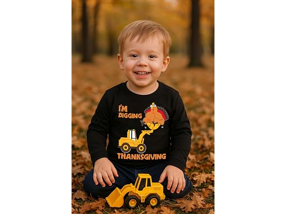 Tstars (5T) Turkey Tractor Thanksgiving Boy Shirt