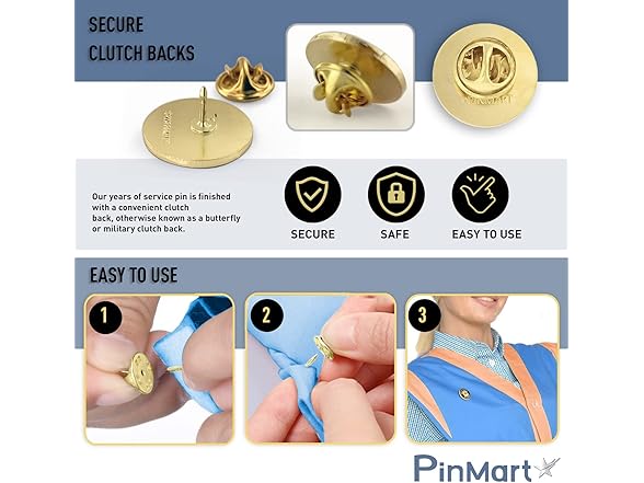 PinMart Silver Service Pin